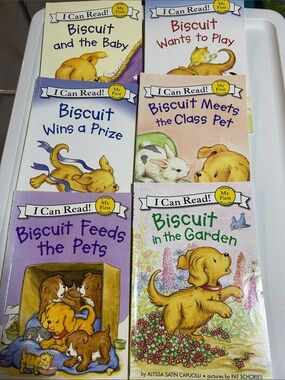 Harper Biscuit Book Set - Purple, Blue, Green, Pink, Cream Covers